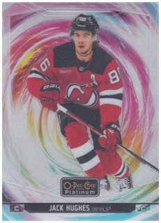 2024-25 UD O-Pee-Chee Platinum - Jack Hughes - Rainbow Color Wheel #13