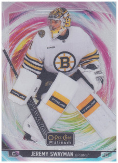 2024-25 UD O-Pee-Chee Platinum - Jeremy Swayman - Rainbow Color Wheel #101