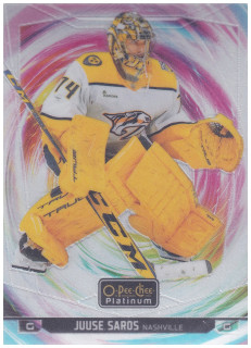 2024-25 UD O-Pee-Chee Platinum - Juuse Saros - Rainbow Color Wheel #128