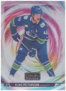 2024-25 UD O-Pee-Chee Platinum - Elias Pettersson - Rainbow Color Wheel #35