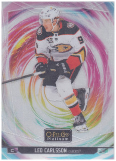 2024-25 UD O-Pee-Chee Platinum - Leo Carlsson - Rainbow Color Wheel #138