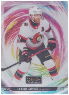 2024-25 UD O-Pee-Chee Platinum - Claude Giroux - Rainbow Color Wheel #40