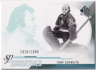 2010-11 UD SP Authentic - Tony Esposito - SP Essentials /1999 #167