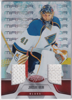 2011-12 Panini Certified - Jaroslav Halák - Mirror Red Dual Materials /150 #108