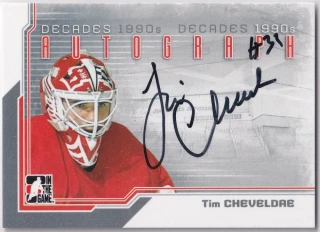 2013-14 ITG Decades 1990s - Tim Cheveldae - Autograph Silver #A-TC