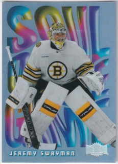 2023-24 UD Skybox Metal Universe - Jeremy Swayman - Soul Of The Game #22