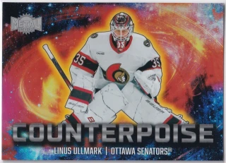 2024-25 UD Skybox Metal Universe - Linus Ullmark - Counterpoise #25