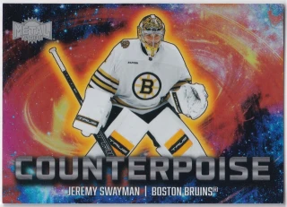 2024-25 UD Skybox Metal Universe - Jeremy Swayman - Counterpoise #18