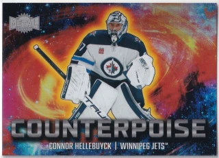 2024-25 UD Skybox Metal Universe - Connor Hellebuyck - Counterpoise #9