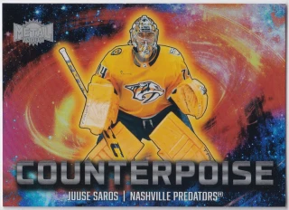 2024-25 UD Skybox Metal Universe - Juuse Saros - Counterpoise #1