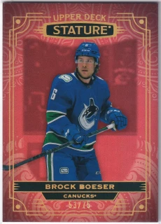 2022-23 UD Stature - Brock Boeser - Red /75