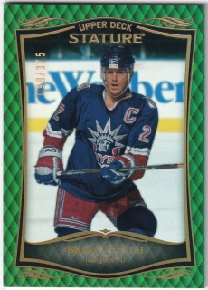 2023-24 UD Stature - Brian Leetch - Green /375 #28