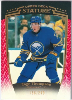 2024-25 UD Stature - Tage Thompson - Red /249 #8