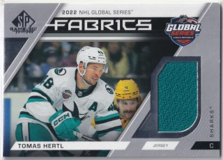 2023-24 UD SP Game Used - Tomáš Hertl - Fabrics - 2022 NHL Global Series #GS-9