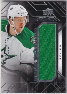 2015-16 UD Black - Radek Faksa - Rookie Trademarks Relics #RTR-RF