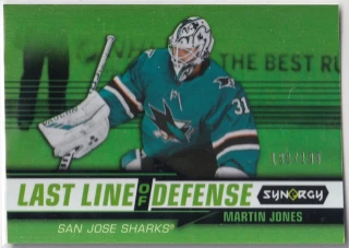 2018-19 UD Synergy - Martin Jones - Las Line Of Defense Green /199 #LD-6