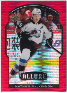 2020-21 UD Allure - Nathan MacKinnon - Red Rainbow #23