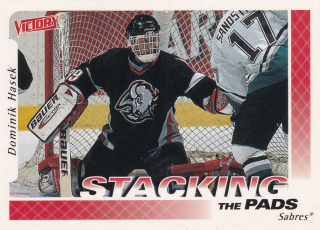 1999-00 UD Victory - Dominik Hašek - Stacking The Pads #381