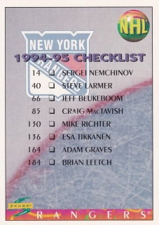 1994-95 Score - Checklist č.270