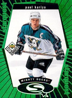1998-99 UD Choice - Paul Kariya - Starquest Green #SQ25