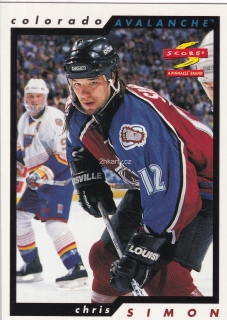 1996-97 Score - Chris Simon