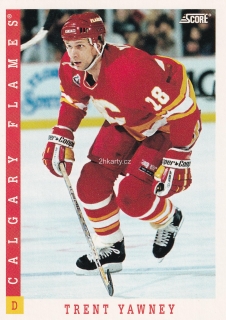 1993-94 Score - Trent Yawney (English)