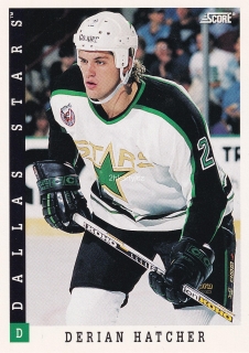 1993-94 Score - Derian Hatcher (English)