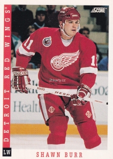 1993-94 Score - Shawn Burr (English)