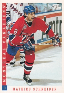 1993-94 Score - Mathieu Schneider (English)