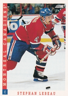 1993-94 Score - Stephan Lebeau (English)