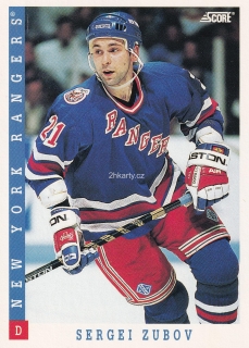 1993-94 Score - Sergei Zubov (English)