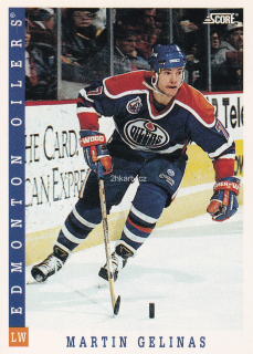 1993-94 Score - Martin Gelinas (English)