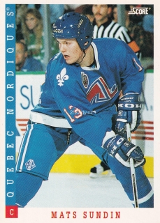 1993-94 Score - Mats Sundin (English)