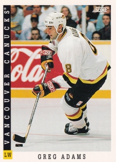 1993-94 Score - Greg Adams (English) 