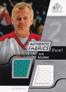 2008-09 UD SP Game Used - Bob Bourne - Authenitc Fabrics Dual