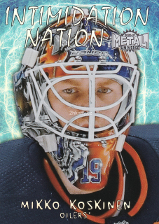 2020-21 UD Skybox Metal Universe - Mikko Koskinen - Intimidation Nation