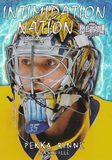 2020-21 UD Skybox Metal Universe - Pekka Rinne - Intimidation Nation