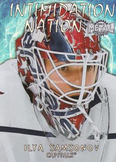 2020-21 UD Skybox Metal Universe - Ilya Samsonov - Intimidation Nation