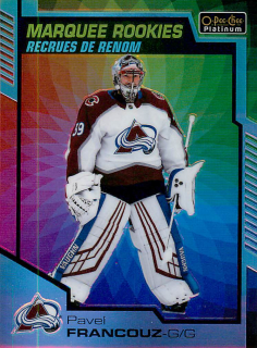 2020-21 UD O-Pee-Chee Platinum - Pavel Francouz - Marquee Rookie - Rainbow Color Wheel