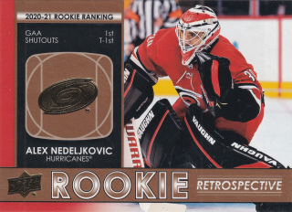 2021-22 UD Series 1 - Alex Nedeljkovic - Rookie Retrospective Gold #RR-18