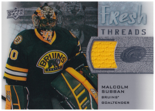 2015-16 UD Ice - Malcolm Subban - Fresh Threads #FT-SU