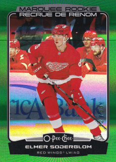 2022-23 UD O-Pee-Chee - Elmer Soderblom - Marquee Rookie Rainbow Foil Green /33