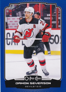 2022-23 UD O-Pee-Chee - Damon Severson - Blue Border