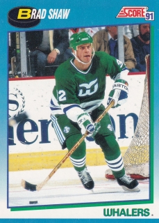1991-92 Score - Brad Shaw (English)