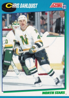 1991-92 Score - Chris Dahlquist (English)