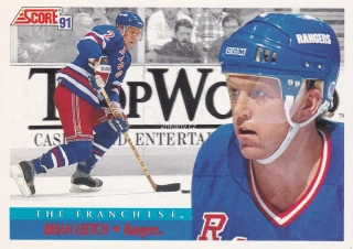 1991-92 Score - Brian Leetch (English)