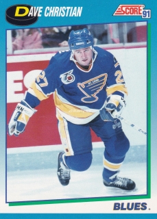 1991-92 Score - Dave Christian (English)