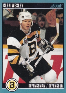 1992-93 Score - Glen Wesley (French)