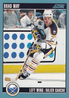 1992-93 Score - Brad May (French)