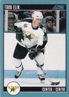1992-93 Score - Todd Elik (French)
